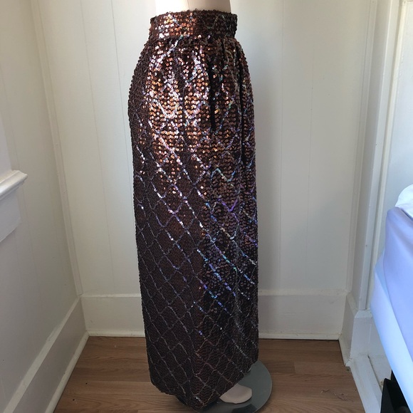Vintage sequin maxi skirt - Picture 3 of 7